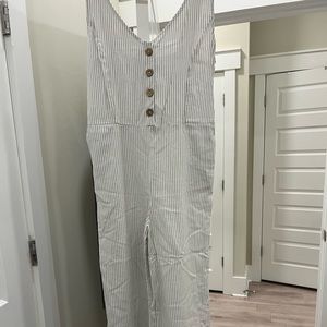 Bailey’s Blossoms Striped Jumpsuit